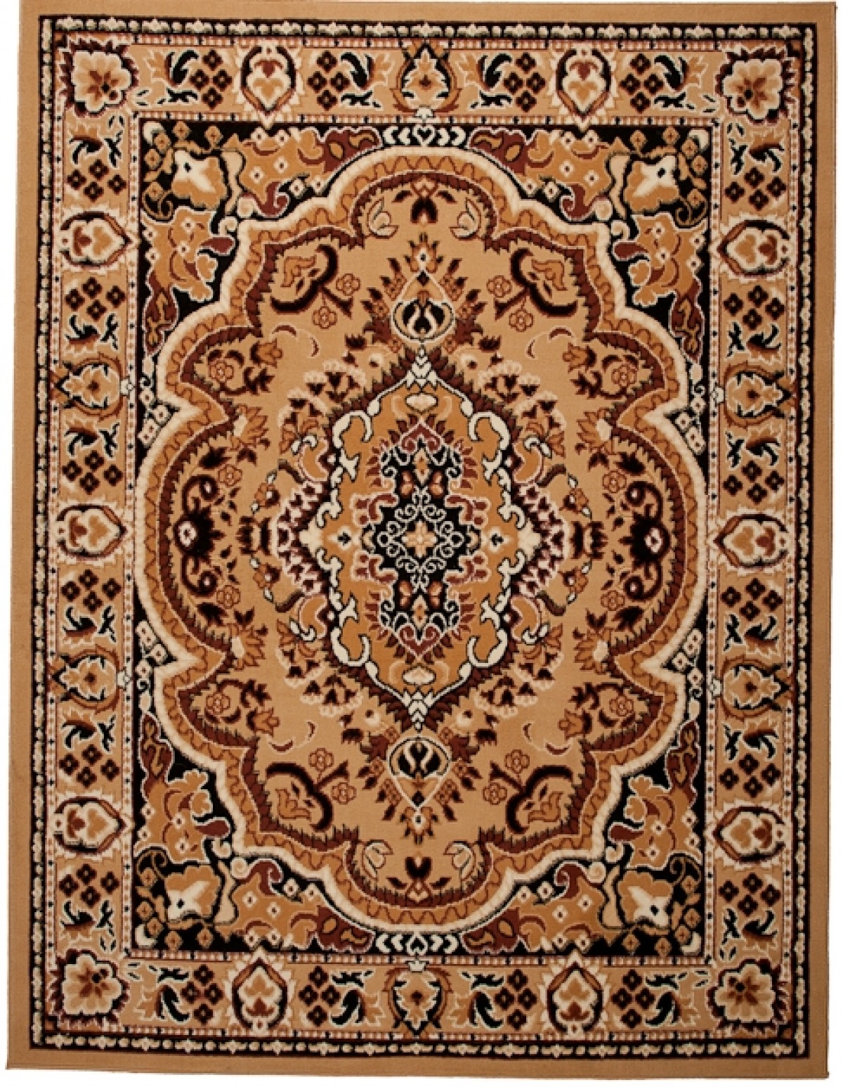 Tradičný koberec/behúň  E951A DARK BEIGE ATLAS PP Beige Rozmer: 60x100