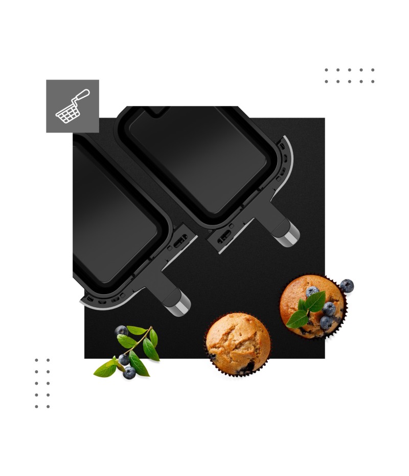 Teplovzdušná fritéza VERTENZ TASTE 90, 2600 W, 2x4.5 l