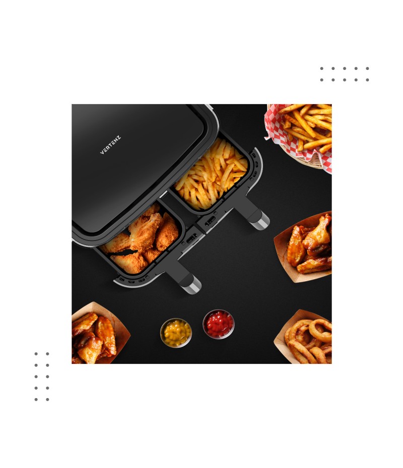 Teplovzdušná fritéza VERTENZ TASTE 90, 2600 W, 2x4.5 l