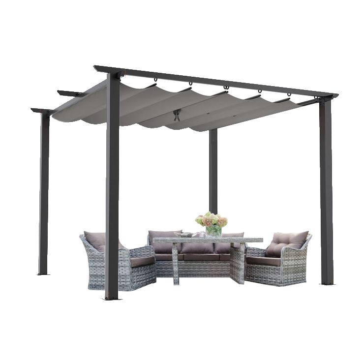 Záhradná pergola 3x3m GRAFIT / TMAVOSIVÁ