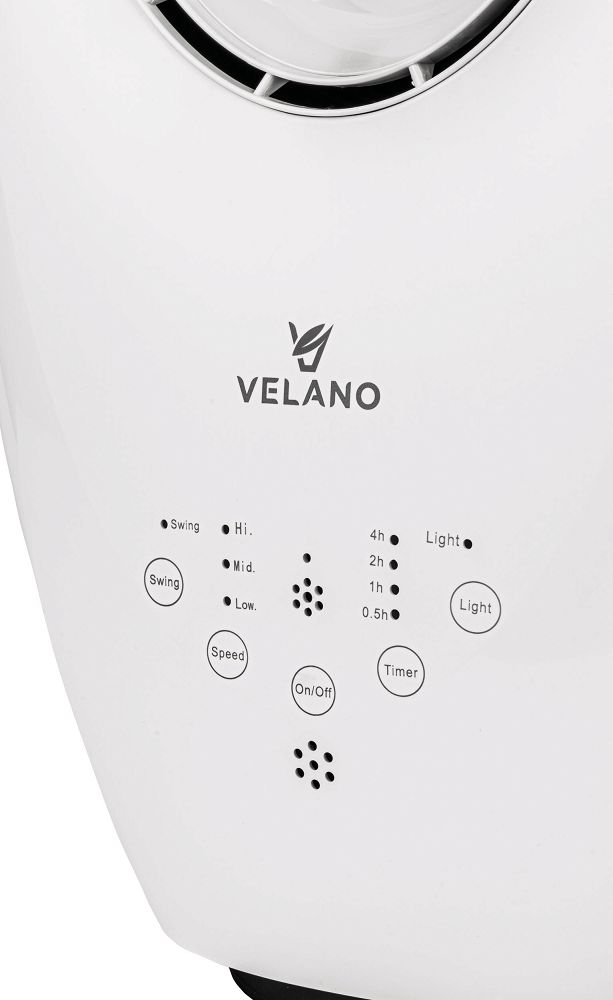 POWERMAT Bezlopatkový ventilátor 60W Velano LED VELWEB0001