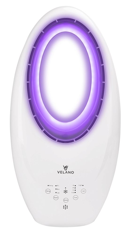 POWERMAT Bezlopatkový ventilátor 60W Velano LED VELWEB0001