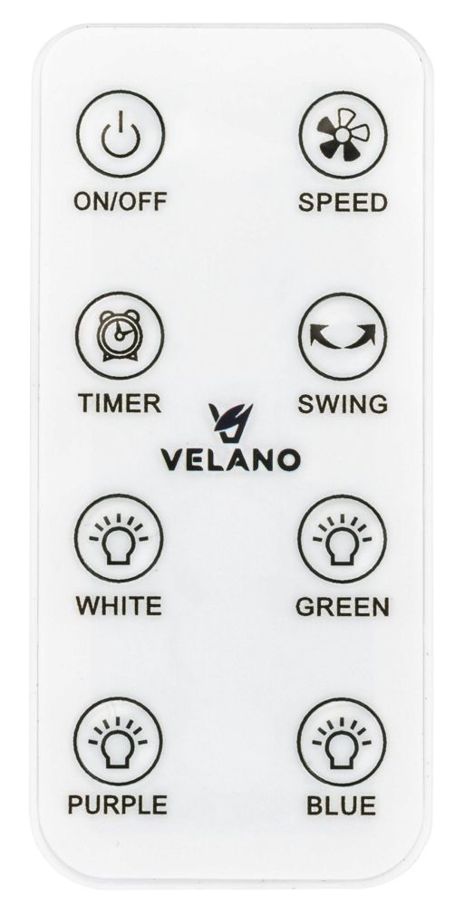 POWERMAT Bezlopatkový ventilátor 60W Velano LED VELWEB0001