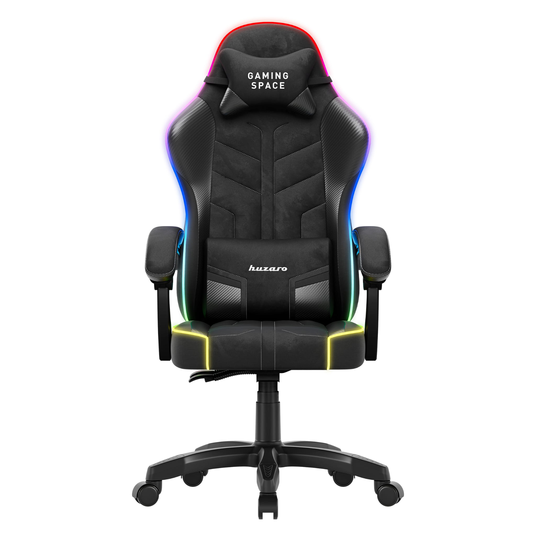 Herná stolička Huzaro Force 2.7 Čierna Velúr RGB