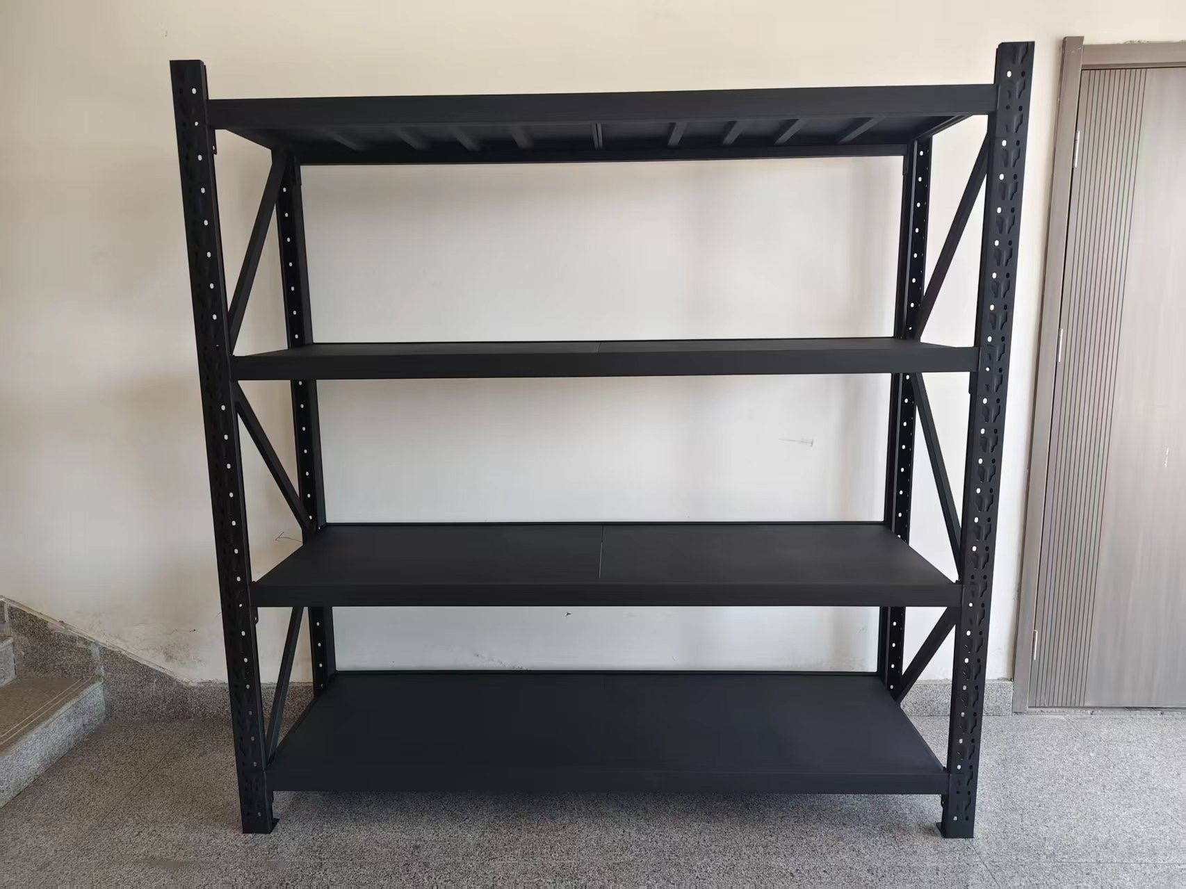 Celokovový regál 200x200x60, 4 police, nosnosť 800 kg