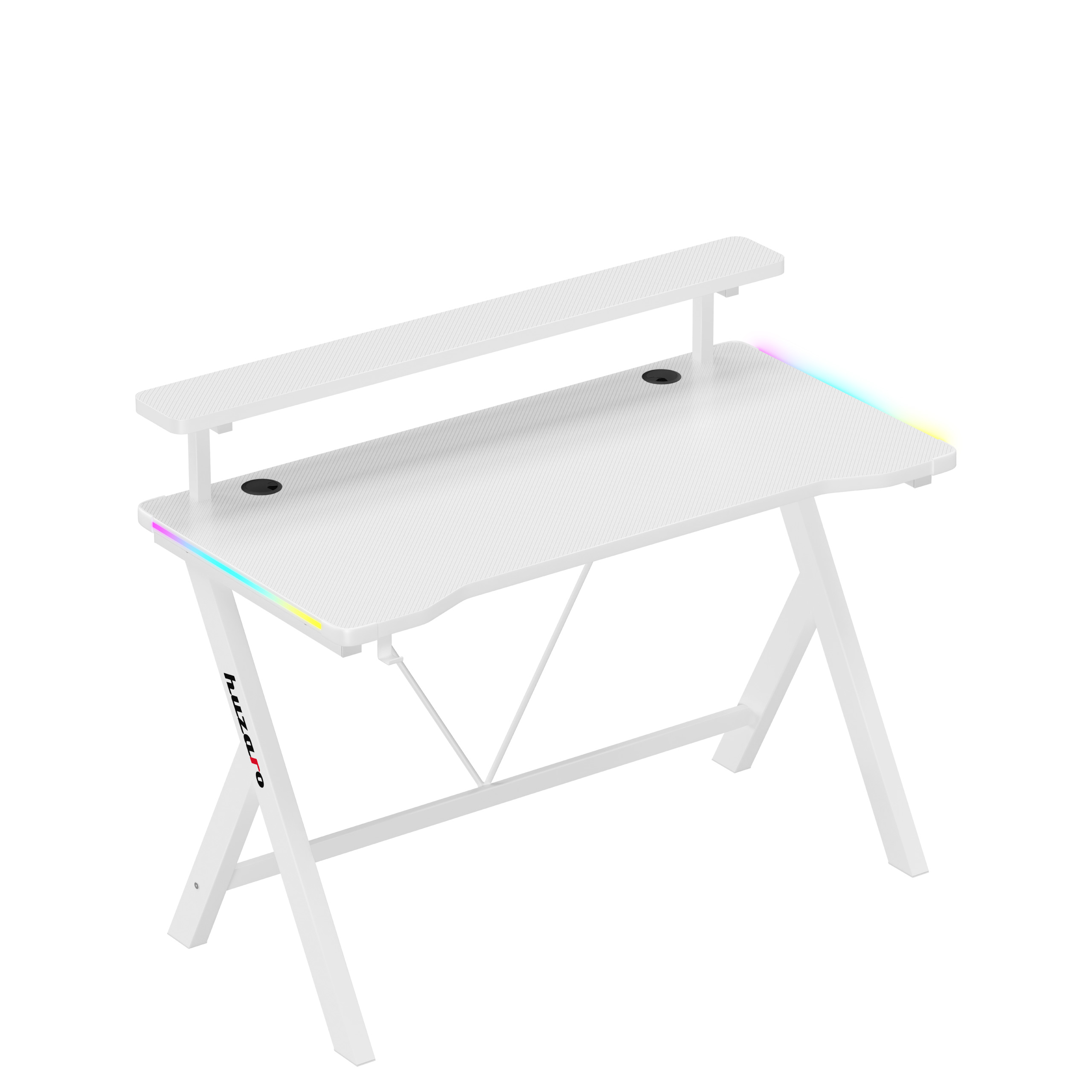 Herný stôl Huzaro Hero 1.9 RGB Biely/WHITE