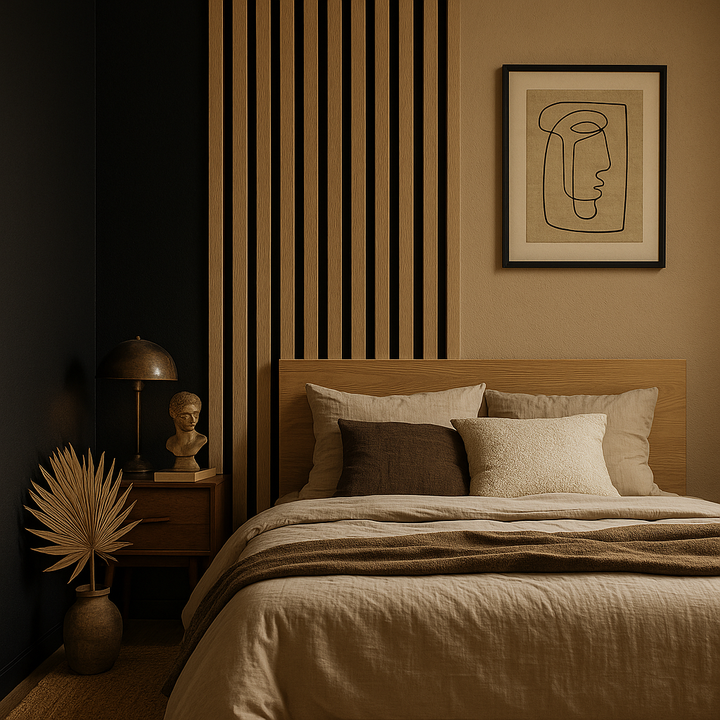 3D lamelový panel 255x46cm SLIM - dub latte