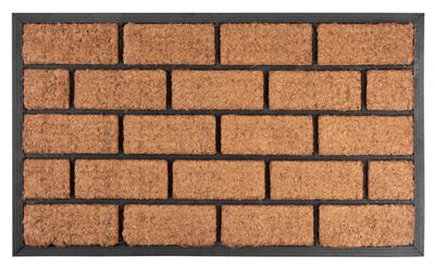 Rohozka MagicHome RBC 124, Brickwall, 45x75 cm, guma/kokos