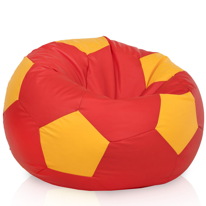 Italpouf Sedací vak XL LOPTA  - EKOKOŽA, AS Roma