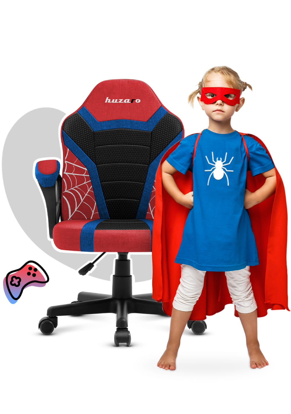 Detská herná stolička HUZARO RANGER 1.0 Spider Mesh