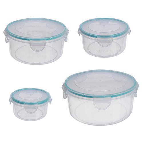 Dóza MagicHome Lunchbox set MB07 sada 4 ks, 400/800/1500/2300 ml, okrúhle, Clip