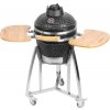 Gril Strend Pro Kamado Egg 16", priemer 33,50 cm, gril výška 73 cm, čierny, 40x57x97,50 cm