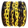 Reťaz SLC 6 mm, L-25 m, plastová, žlto-čierna, výstražná
