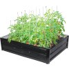 Záhon Strend Pro Garden, 3D dizajn, kovový, vyvýšený, 120x90x30 cm