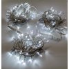 Vianočné vonkajšie svietielka, 300LED, 14,5m, cencúle, FLASH, STUDENÁ biela
