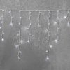 Vianočné vonkajšie svietielka, 300LED, 14,5m, cencúle, FLASH, STUDENÁ biela