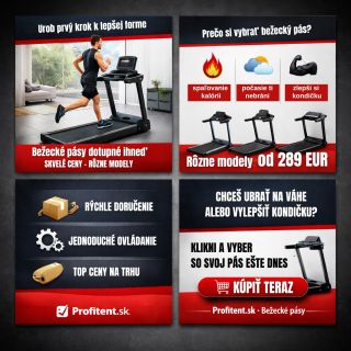 🏃‍♂️ Získaj formu pohodlne doma 🏠 Bez výhovoriek. Bez počasia. Bez čakania. Bežecké pásy z Profitent.sk sú ideálnym...