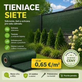 🌿 Viac tieňa. Viac súkromia. Viac pohody. Tieniace siete sú praktickým pomocníkom pre každý dvor či záhradu. Využijete ich...