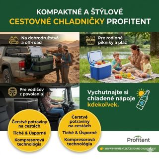 Chystáte sa na letnú dovolenku, predĺžený víkend v kempe alebo vás čakajú dlhé hodiny za volantom? 🚗☀️ Zabudnite na teplé...