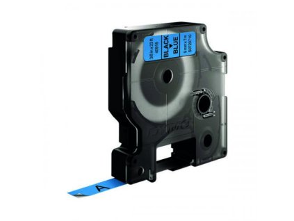 dymo 40916 d1 labelmaker tape 9mm x 7m black on blue s0720710