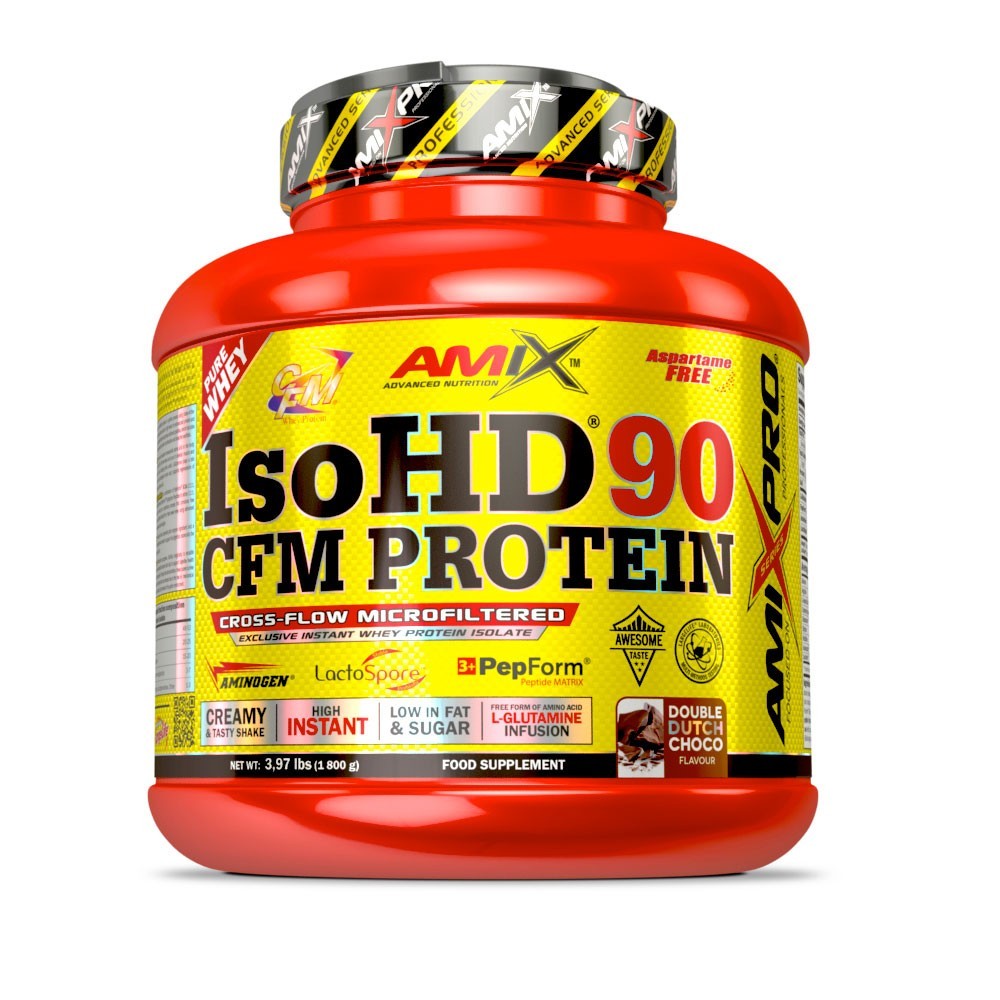 Amix IsoHD 90 CFM Protein Velikost balení: 1800 g, Příchuť: Dvojitá holandská čokoláda