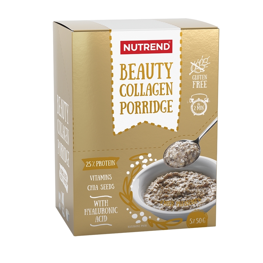 Nutrend Beauty Collagen Porridge Velikost balení: 5x 50 g, Příchuť: Mild Pleasure