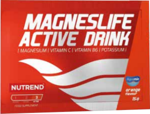 Nutrend Magneslife Active Drink 10 x 15 g Velikost balení: 15 g, Příchuť: Pomeranč