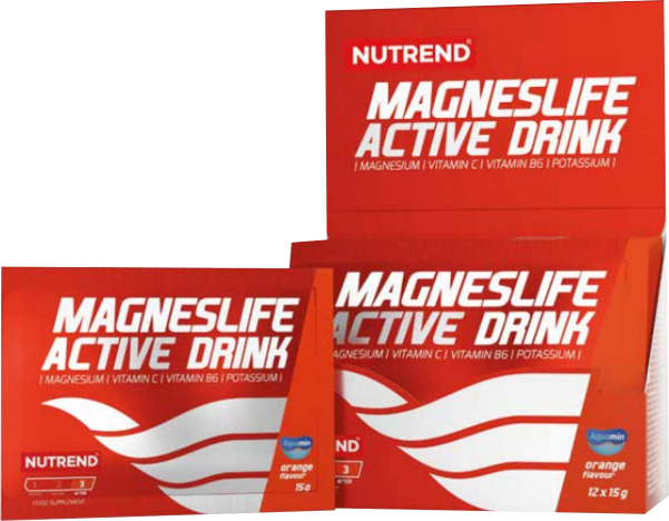 Nutrend Magneslife Active Drink 10 x 15 g Velikost balení: 10x 15 g, Příchuť: Citron