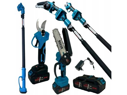 AKUMULATOROVA PILA A ZAHRADNI NUZKY NA TELESKOPICKEM VYLOZNIKU 2xAKU SUPER SADA (1)