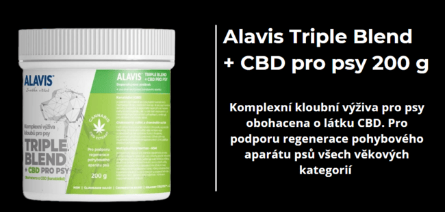 Alavis Triple Blend + CBD pro psy 200 g