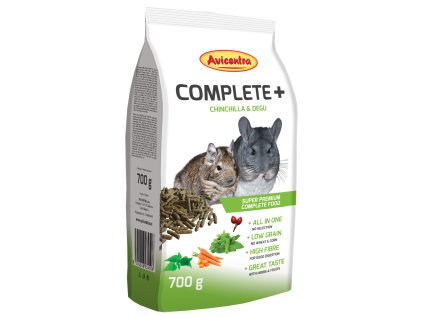 Avicentra COMPLETE+ činčila, osmák 700g (exsp:3/26)
