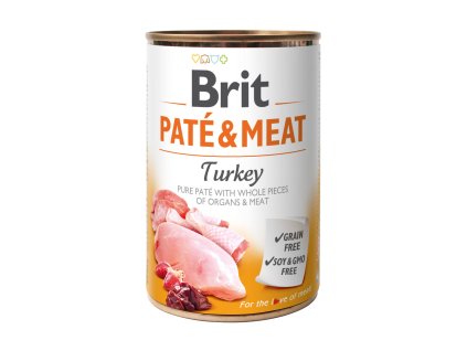 Brit Dog konz Paté & Meat Turkey 400g