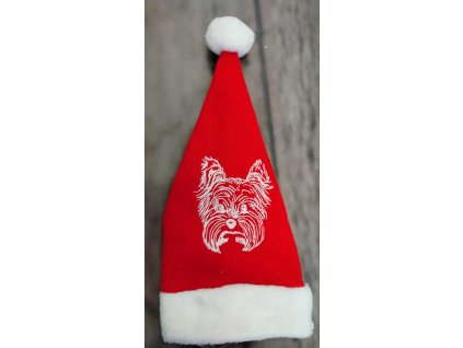 Vánoční čepice pes/kočka obvod 28 cm malý pes
