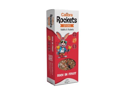 Calibra Rockets Sticks Rabbits&Rodents Fruits 120g