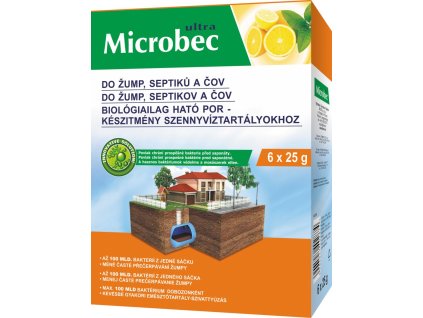 Bros - Microbec Ultra do žump, septiků a ČOV 6 x 25 g