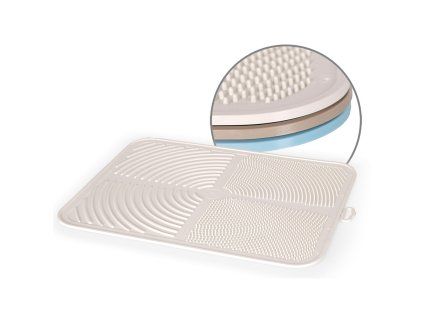 Katja rohožka před toaletu šedá