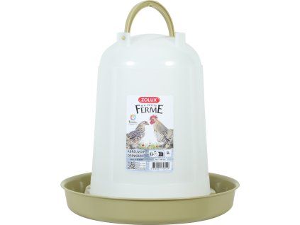 Žlab pitný pro drůbež 5l zelená Zolux