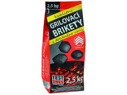 Brikety grilovací - 2,5 kg