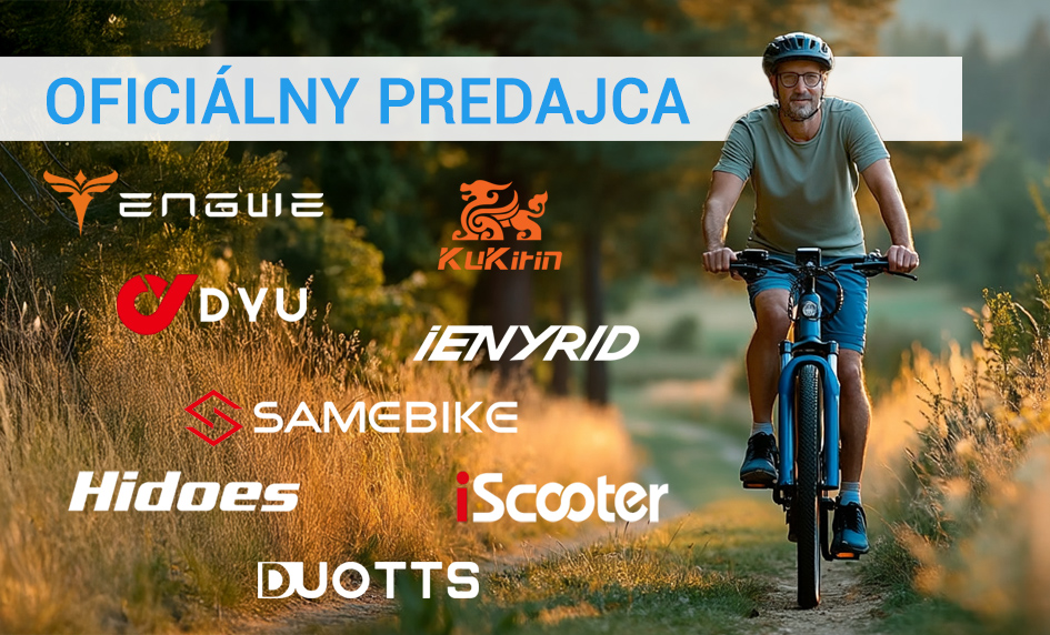 Oficiálny predajca značiek elektrobicyklov a kolobežiek – ENGWE, Kukirin, Ienyrid, Hidoes, Duotts, OOTD a DYU. Záruka kvality a spoľahlivého servisu.