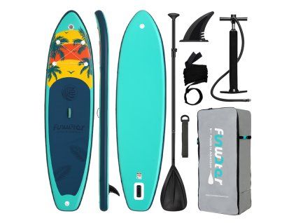 Nafukovací paddleboard FunWater TurquoiseBlue 335*84*15cm
