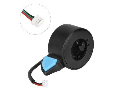 Modrý palcový plyn (akcelerátor) pre Ninebot Max G30D – pravá strana