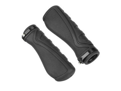 Protišmykové rukoväte s lock-on objímkou (1 pár) – čierne, 22 mm