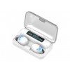 Bezdrôtové bluetooth slúchadlá s mikrofónom biele