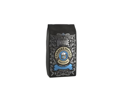 ŠTRBSKÉ PRESSO zrnková káva Unique Blue arabica 70% / robusta 30%