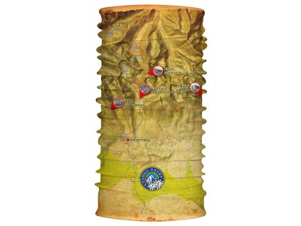 SPORTCOOL MULTIFUNKČNÝ ŠÁL - 7245 - MAPA VYSOKÝCH TATIER