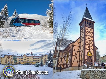 Starý Smokovec koláž zima