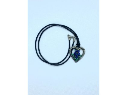 Náhrdelník Kvet srdiečko - Handmade