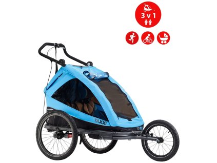 S'COOL TaXXi Elite 2 Cyklovozík modrý