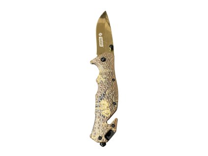 Kandar® B110 Carpathian Gold Jeleň zatvárací nôž s klipom