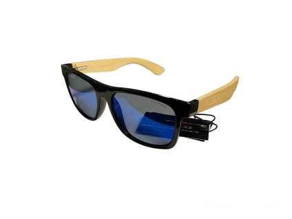PolarZone slnečné polarizačné okuliare bamboo blue